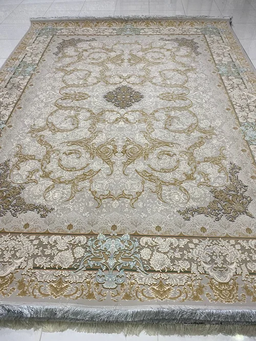 فرش1200 شانه متری ماشینی کاشان درجه یک صادراتی کد1362برجسته