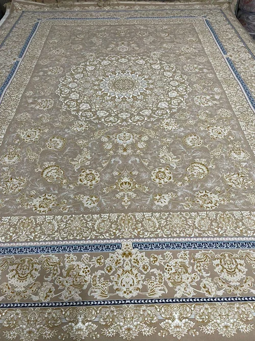 فرش ماشینی کاشان1200 شانه تک 12متری کد1003