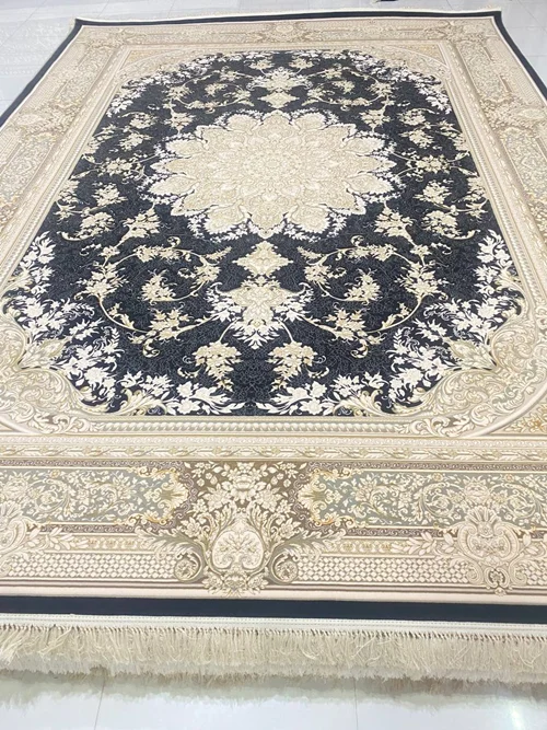 فرش ماشینی کاشان1200 شانه تک 12متری کد 1108 برجسته