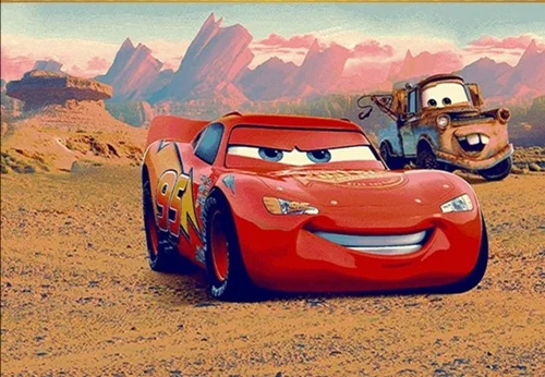 فرش فانتزی کودک طرح ماشین قرمز