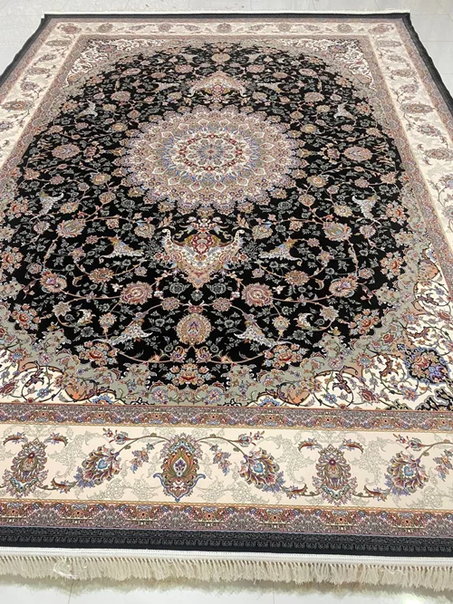 فرش ماشینی کاشان1200 شانه تک 12متری کد 1111