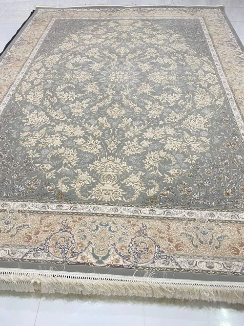 فرش ماشینی کاشان1200 شانه تک 12متری کد 1106 برجسته