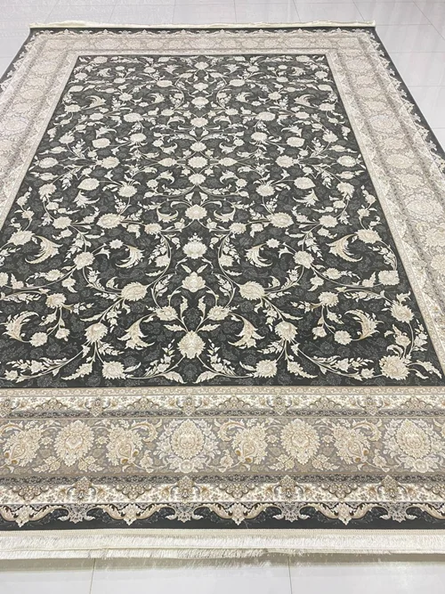 فرش 1200 شانه ماشینی کاشان  درجه یک صادراتی کد 1437برجسته
