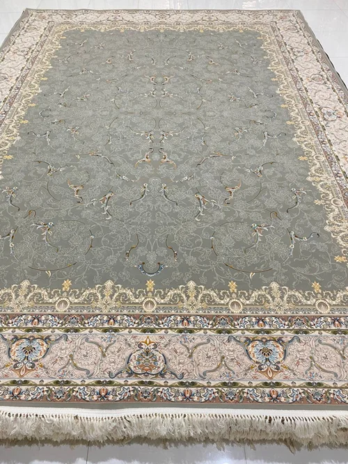 فرش ماشینی کاشان1200 شانه تک 12متری کد 1104 برجسته