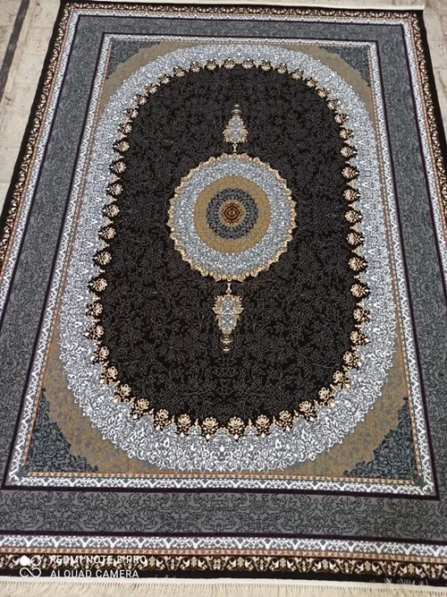فرش ماشینی ارزان قیمت نقشه ساحل زمینه سرمه ای