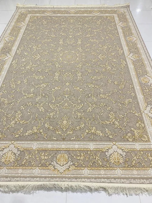 فرش 1200 شانه ماشینی کاشان  درجه یک صادراتی کد 1430برجسته