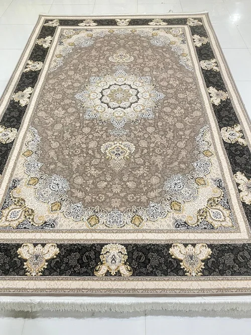 فرش 6متری  1200 شانه ماشینی کاشان  درجه یک صادراتی کد1447 برجسته