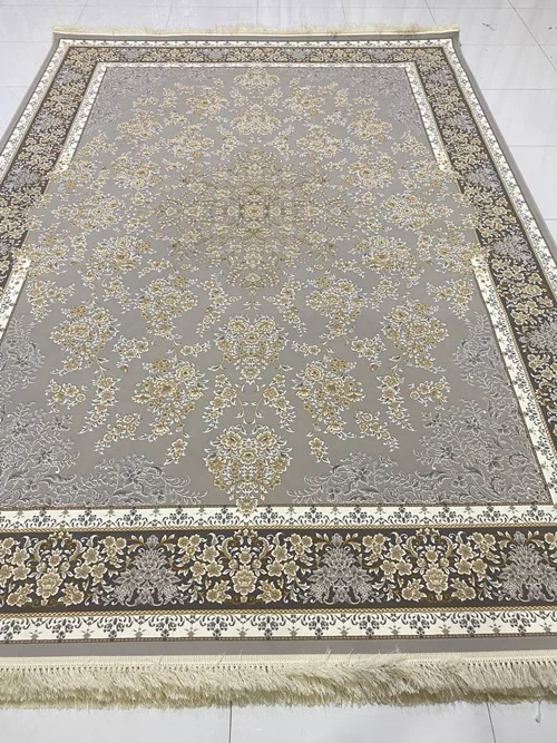 فرش 1200 شانه ماشینی کاشان  درجه یک صادراتی کد1480 برجسته