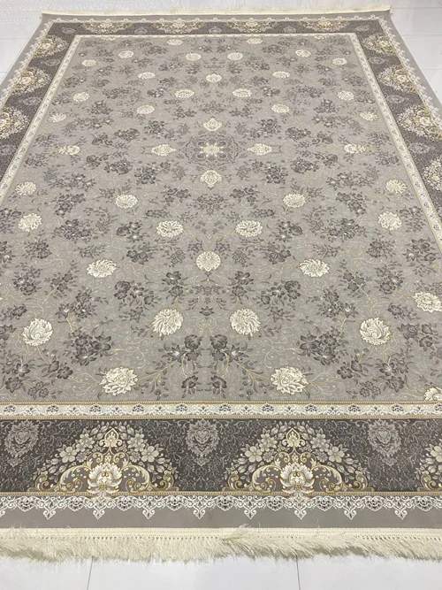 فرش 1200 شانه ماشینی کاشان  درجه یک صادراتی کد 1482برجسته