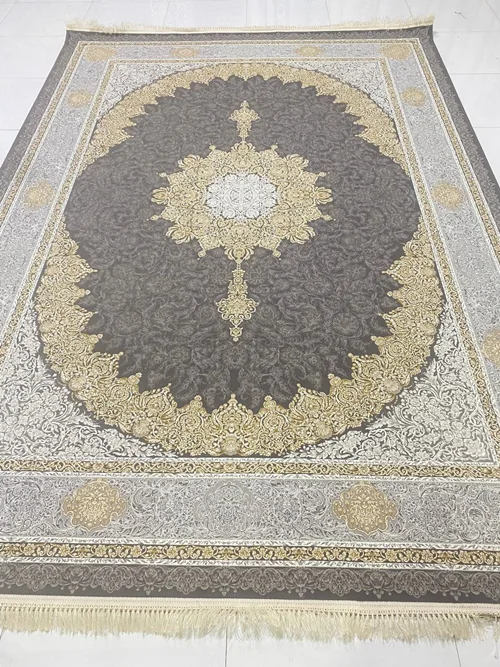 فرش 1200 شانه ماشینی کاشان  درجه یک صادراتی کد 1476برجسته