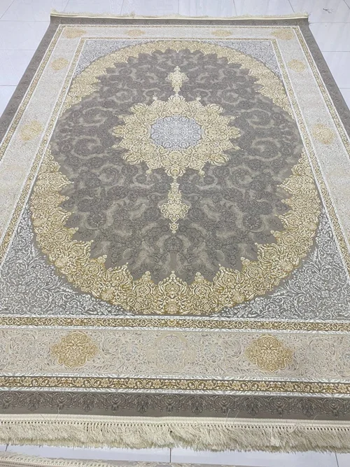 فرش 1200 شانه ماشینی کاشان  درجه یک صادراتی کد1475 برجسته