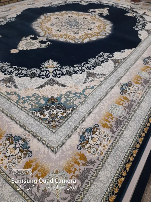 فرش 1200 شانه کد نقشه 1034 زمینه طوسی درجه یک صادراتی