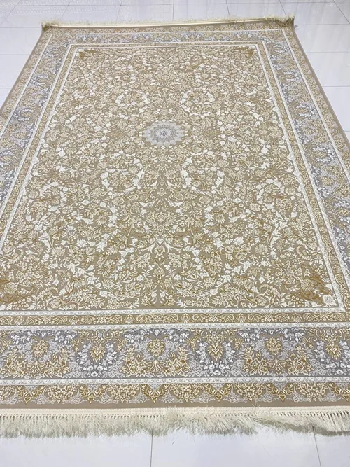 فرش 9متری  1200 شانه ماشینی کاشان  درجه یک صادراتی کد 1463برجسته