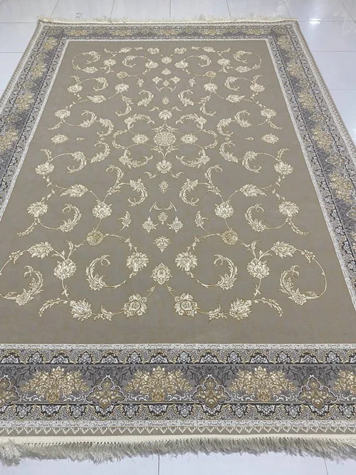 فرش 1200 شانه ماشینی کاشان  درجه یک صادراتی کد 1473 برجسته