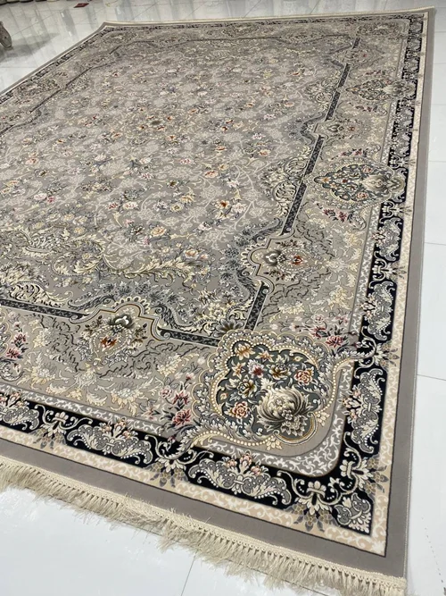 فرش ماشینی کاشان 700 شانه نقشه 1015